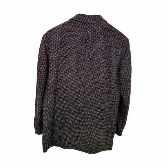 HUGO BOSS MEN'S ITALIAN BLACK BLUE OLIVE BEIGE TWEED SPORT COAT BLAZER JACKET - Picture 3 of 8